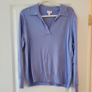 J. Crew Lavender Long Sleeve Sweater Sz Lg